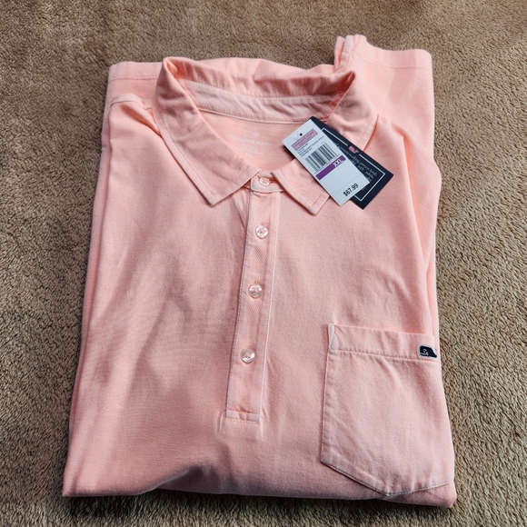 Vinyard Vines NWT SS Sun-washed Island Creampuff 100% Cotton Polo - Picture 1 of 12